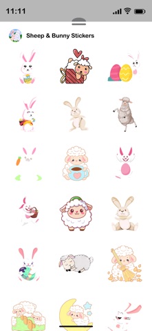 Sheep & Bunny Stickers Screenshot 4 of 4
