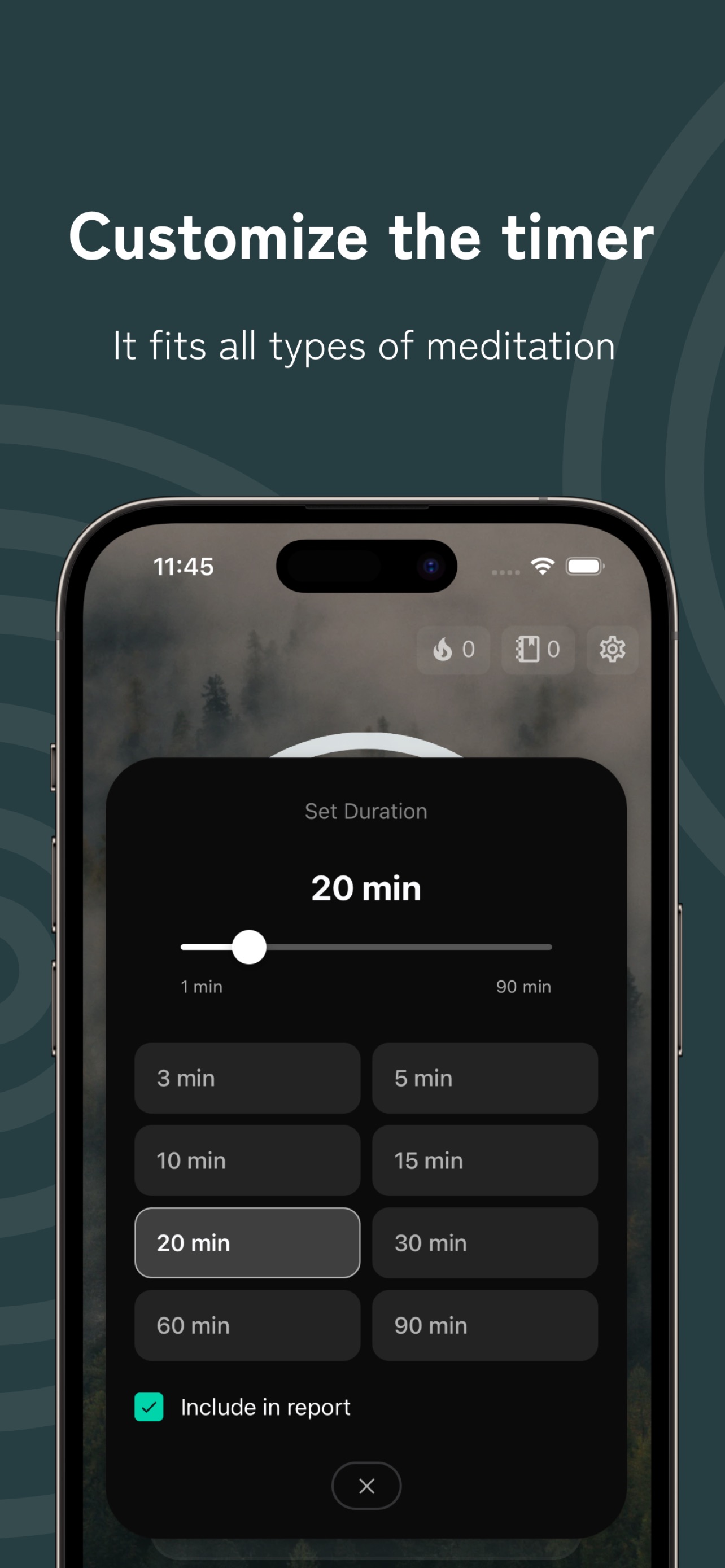 Screenshot 2 of Deep Timer - Meditation Timer
