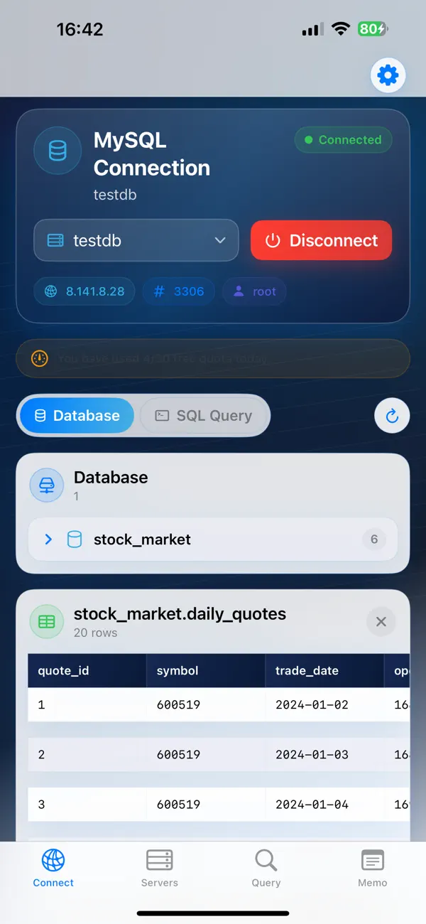 MySQL365 Screenshot 3
