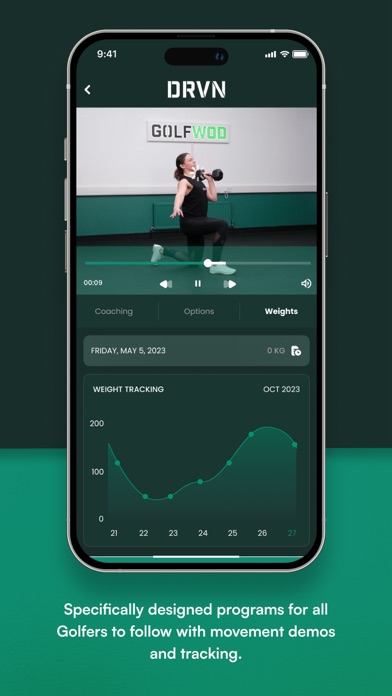 DRVN - Golf Fitness & Workouts Screenshot