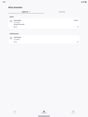 Vårdbesök online iPad screenshot 6