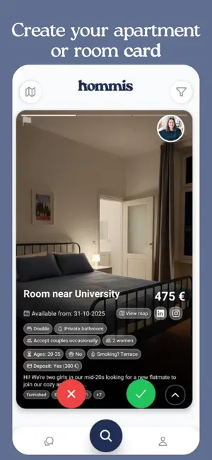 hommis – Rooms & Flats screenshot 1