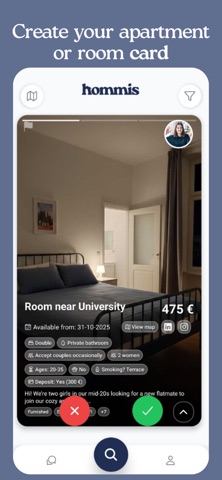 hommis – Rooms & Flats screenshot