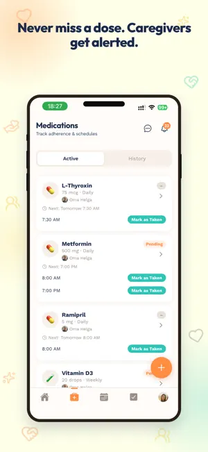 Family Care & Meds: KinBond screenshot 1