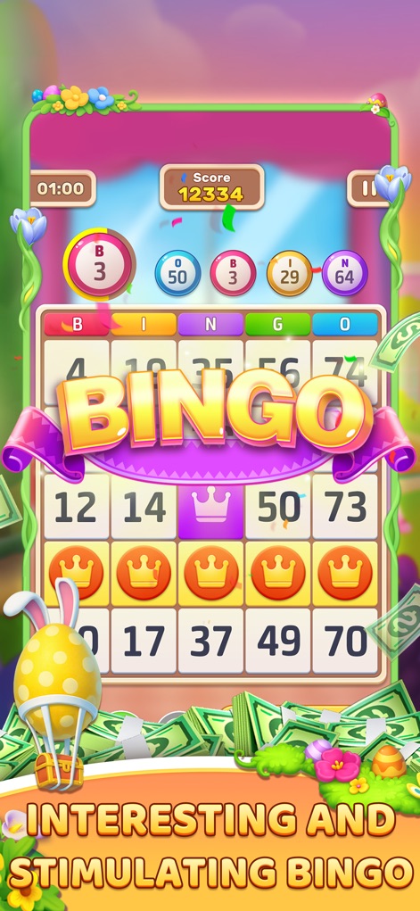 Bingo Wealth - This view captures the dynamic called number display and the clear marking on the bingo grid, illustrating the stimulating real-time bingo experience.