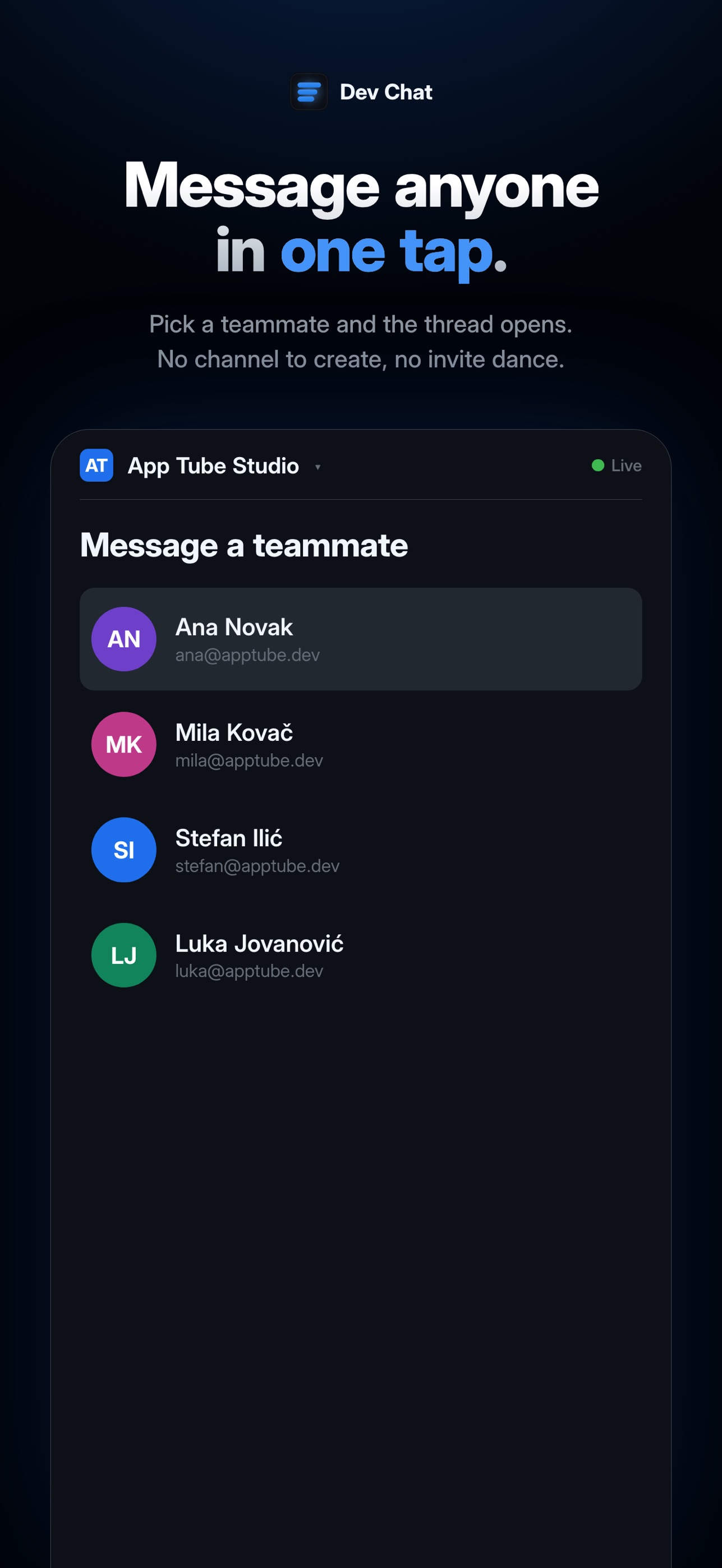 Screenshot 4 of devChat