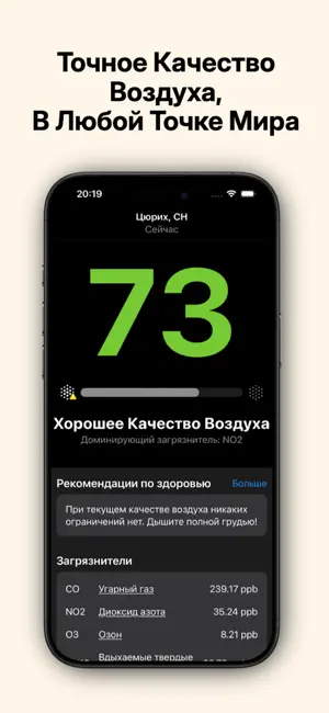 Smogi: Качество Воздуха iPhone screenshot 1