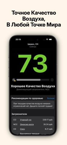 Smogi: Качество Воздуха iPhone screenshot 1
