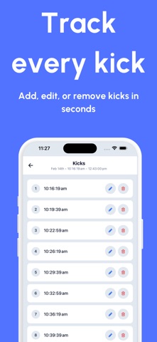 Baby Kick Counter App iPhone screenshot