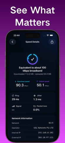 SpeedTest: WIFI Speed Test iPhone screenshot