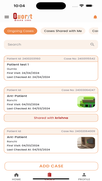 Quorit Wound Care - Doctor Screenshot
