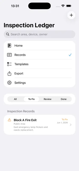 Inspection Ledger Logbook2026 screenshot 3