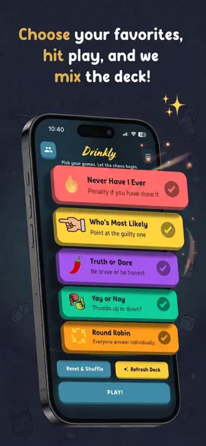 Drinkly · Party Game Fusion! screenshot 1