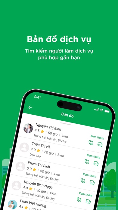 Tiện Lợi Xanh: Giao việc Screenshot