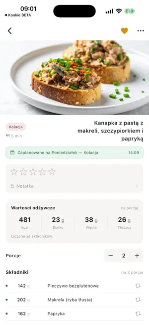 Kookie – planer posiłków screenshot 2