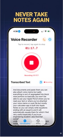 TLDL: Notes Voice Recorder AI iPhone screenshot