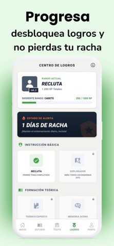 Tests Licencia Armas D E AEM screenshot