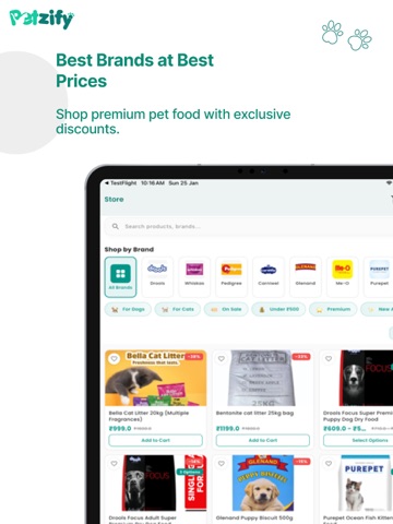 Petzify – AI Pet Care & Store iPad screenshot