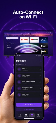 Roku · Remote Control TV iPhone screenshot 2