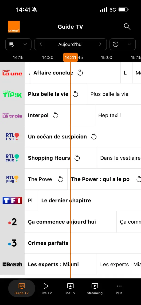Screenshot #1 pour Orange TV Go Belgium