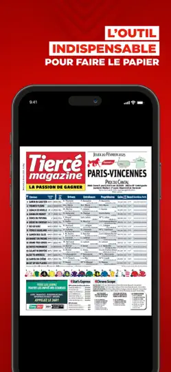 Capture d'écran de Tiercé Magazine: Pronostics sur iPhone 6