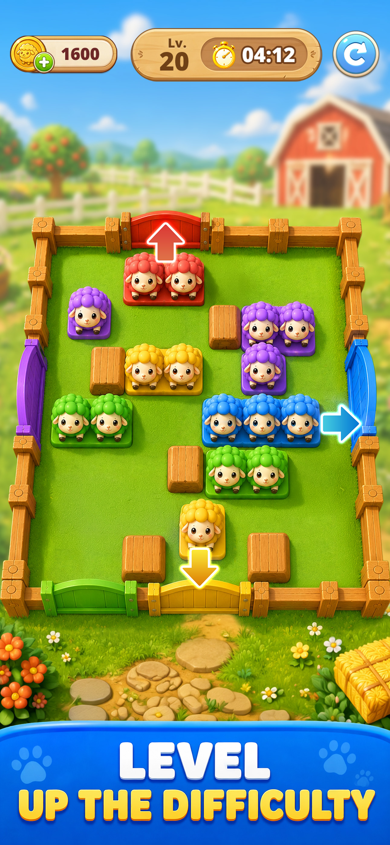 Sheep Slide: Unblock Jam Farm screenshot 3