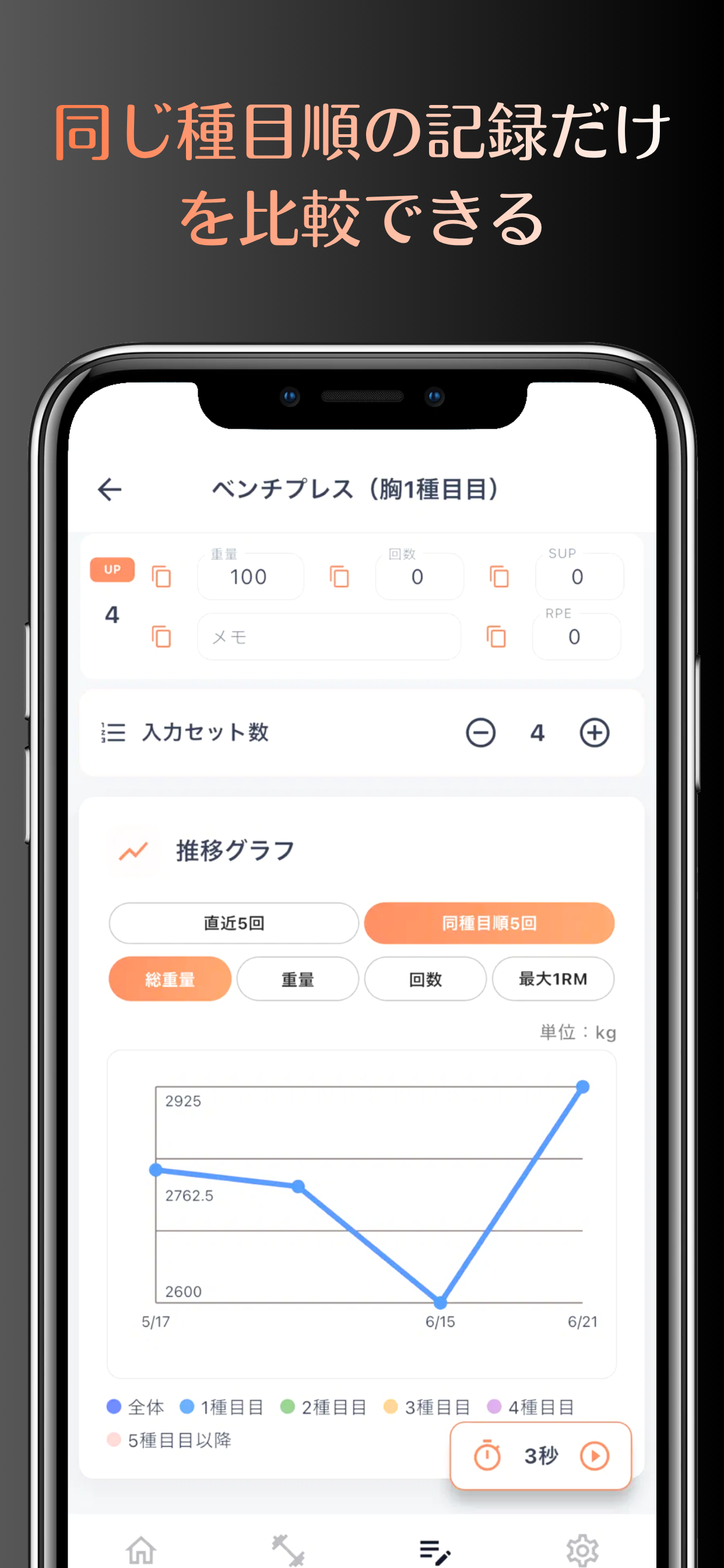 RepNavi｜筋トレ記録・重量管理・メニュー生成アプリ screenshot 3