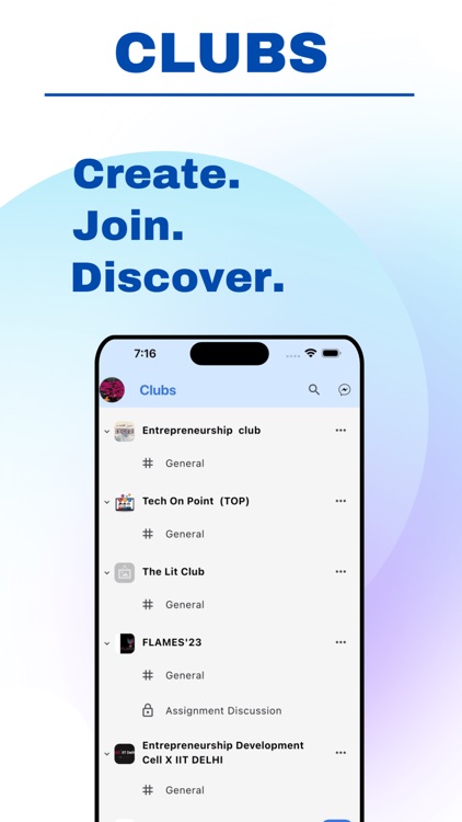 Clubchat: College Club & Event