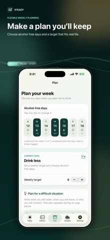 Steady: Drink Less & Cut Back Screenshot 4 of 10