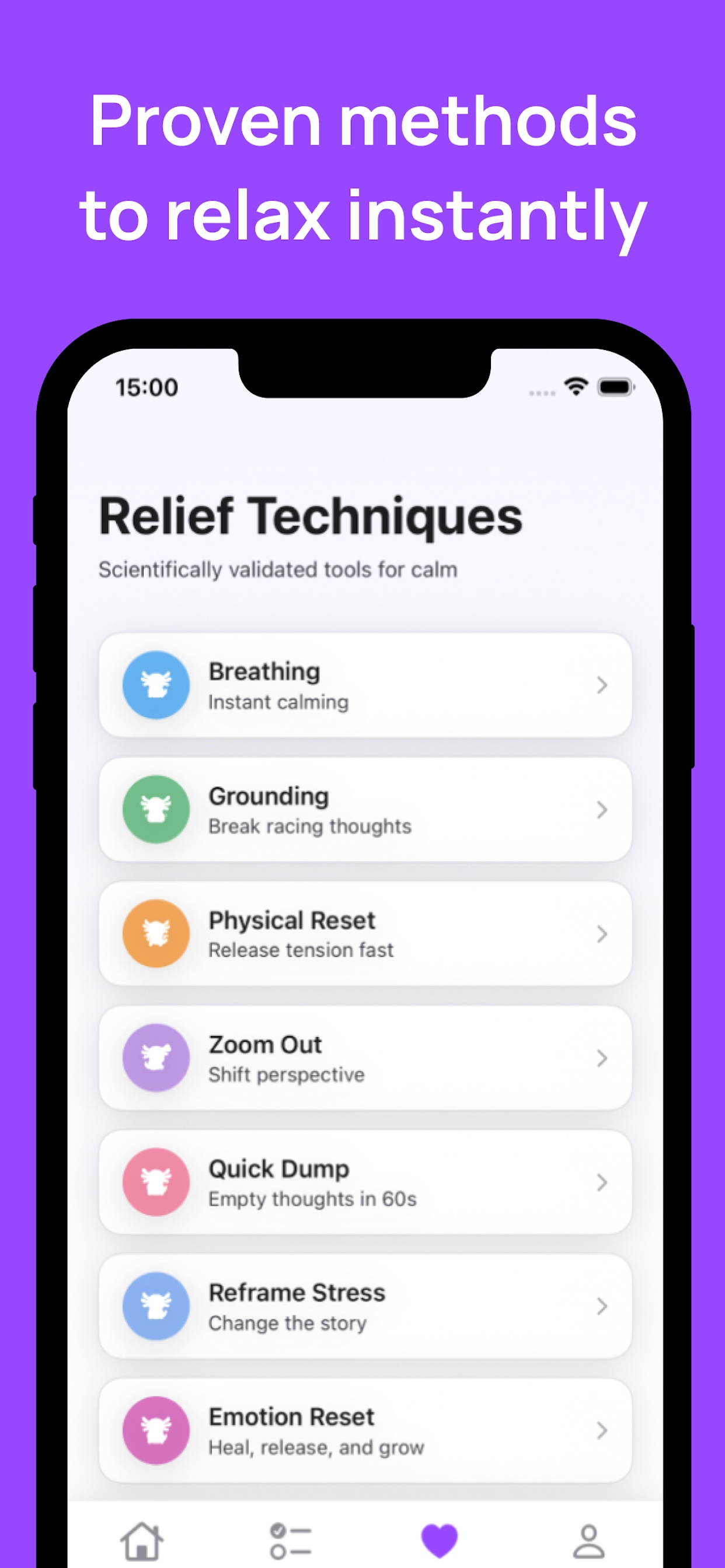 Nuvin: Stress & Anxiety Relief screenshot 3