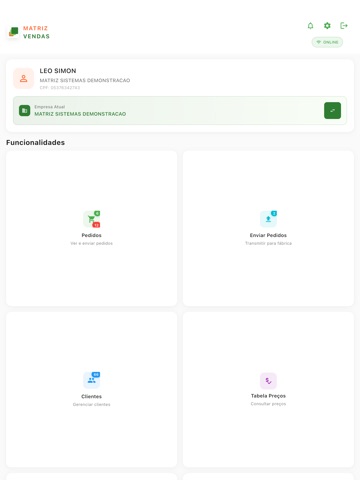 Matriz Vendas iA iPad screenshot
