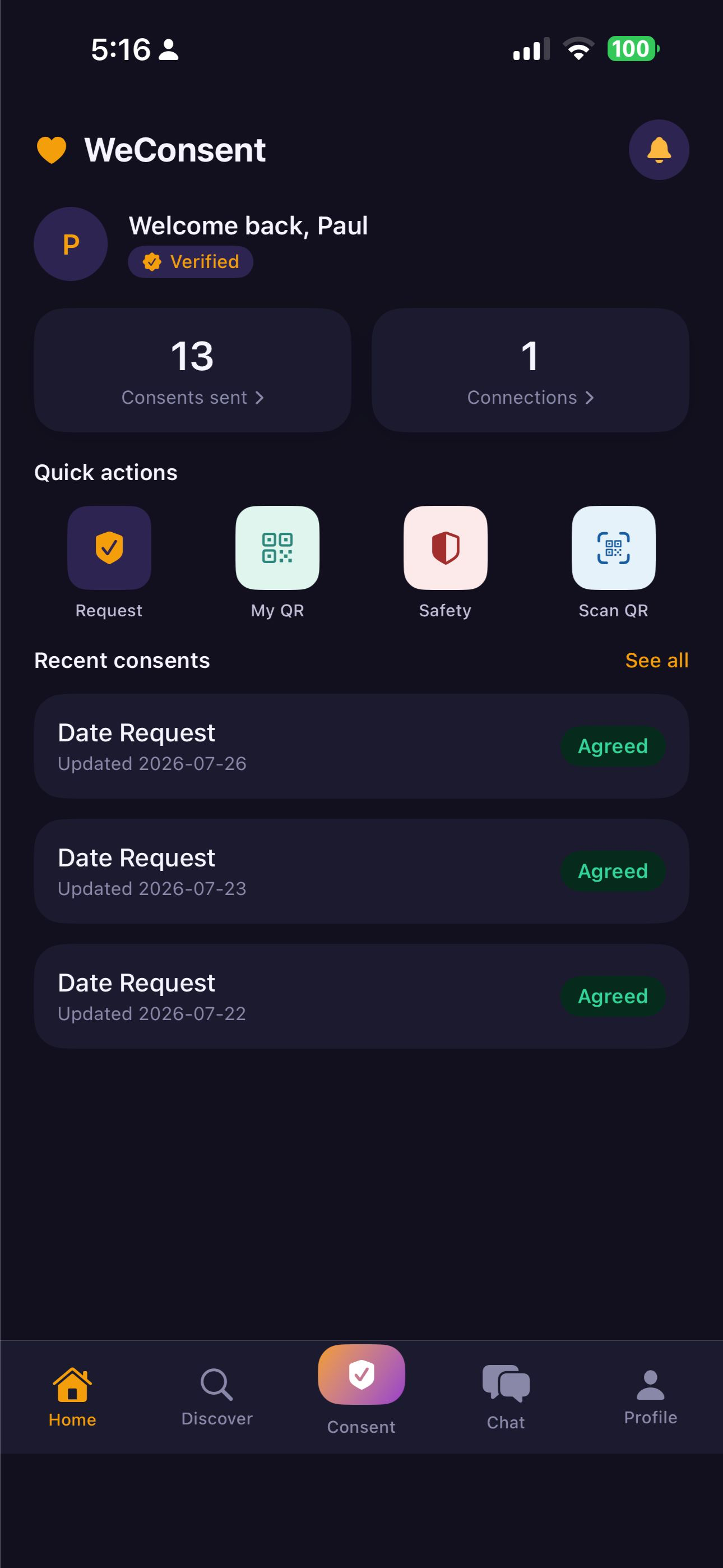 WeConsent: Trust Your Match screenshot 3