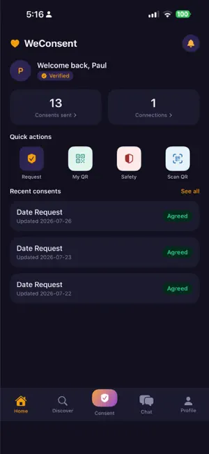 WeConsent: Trust Your Match screenshot 3
