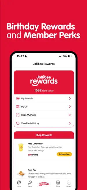 Jollibee - Order & Rewards iPhone screenshot 5