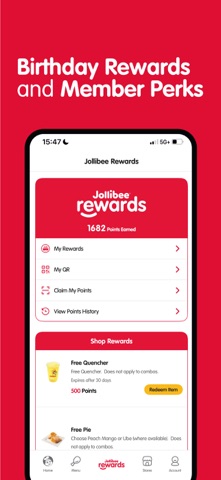 Jollibee - Order & Rewards iPhone screenshot