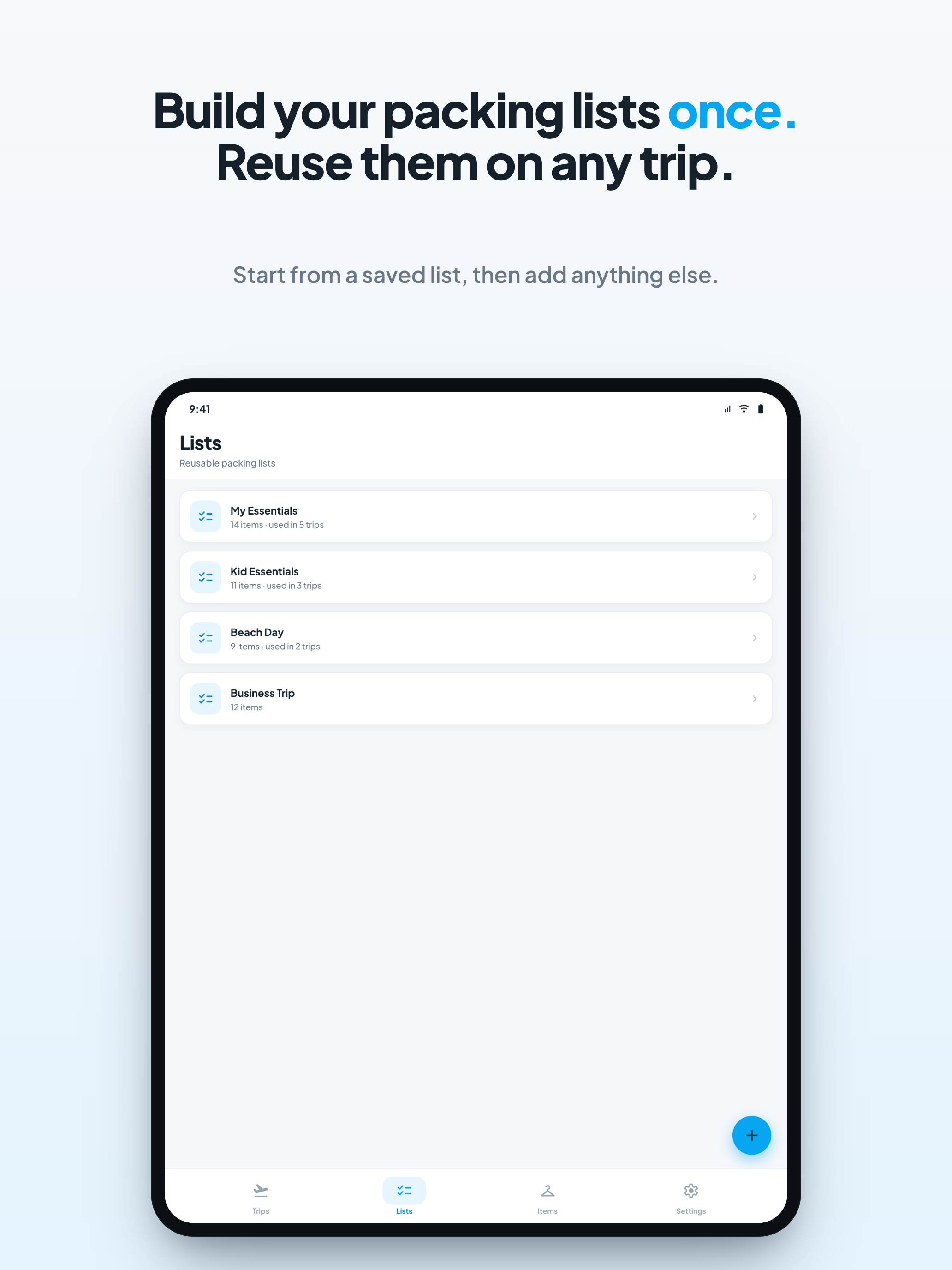 Trunk: Packing List & Trips screenshot 12
