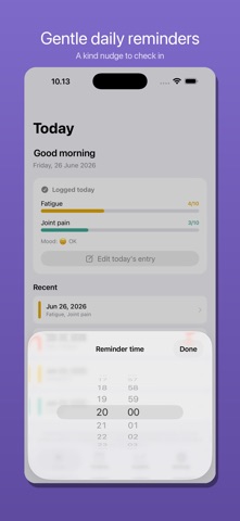 Symptom Tracker: Flare Diary iPhone screenshot