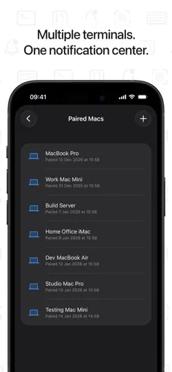 Captura de pantalla de Claude Code Notifier Companion en iPhone 5
