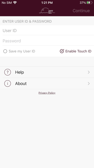 Lakeside Mobile Banking Screenshot