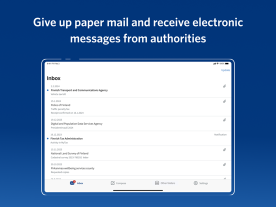 Suomi.fi iPad screenshot 3 - Business app