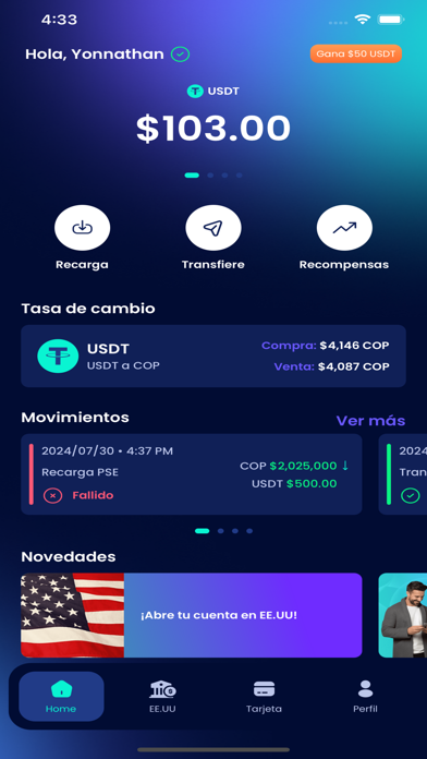 Plenti - Your Global Account Screenshot