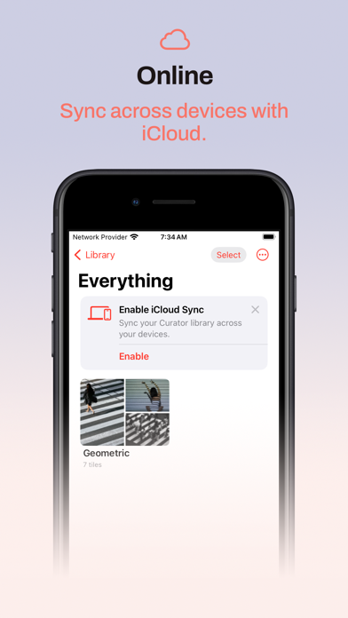 Curator – a tearsheet app Screenshot