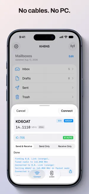 RadioMail screenshot 2