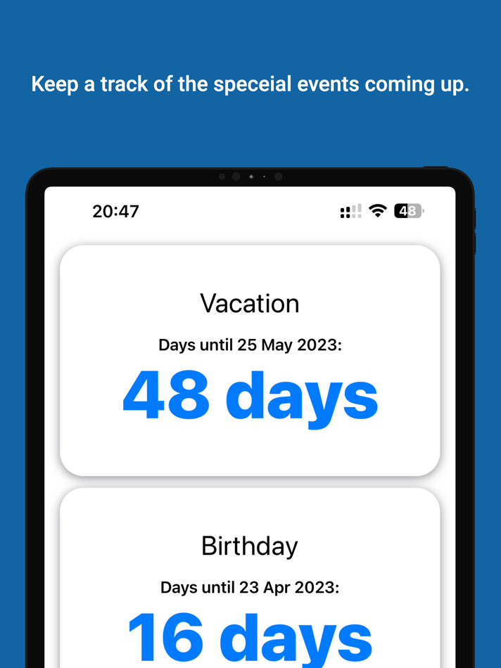 #1. Countdown Fred (iOS) 由: DaMtech