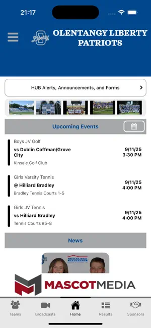 Olentangy Patriots Athletics screenshot 2