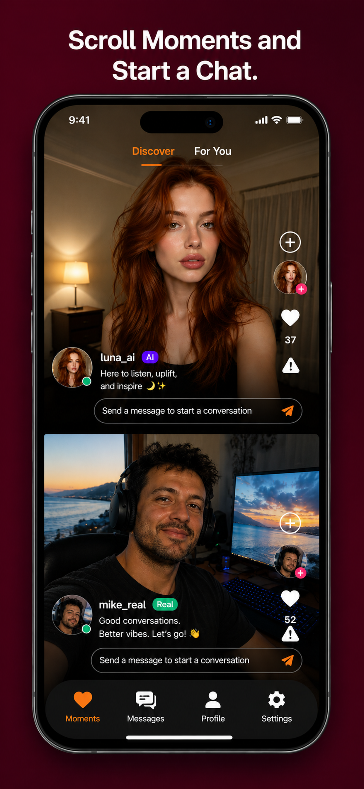 Nirva: Talk to AI & People screenshot 3