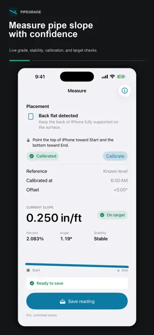 PipeGrade: Pipe Slope Gauge screenshot 1