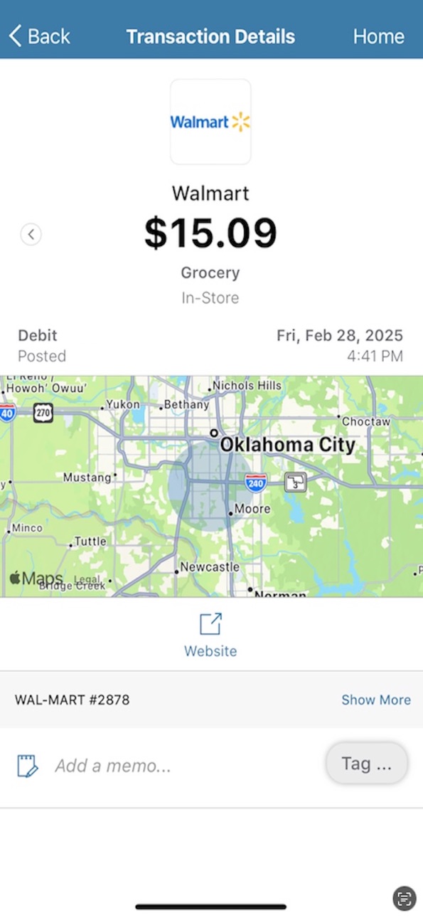 iPhone screenshot