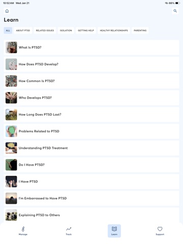 PTSD Coach iPad screenshot