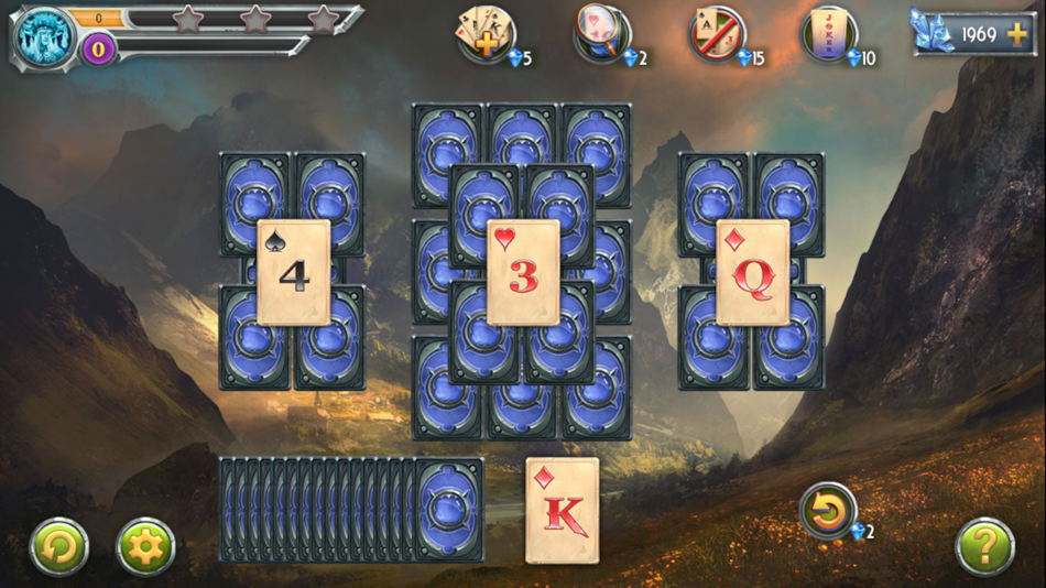 #4. Tri Peaks Solitaire 1 (iOS) 由: FIVE-BN STUDIO LTD